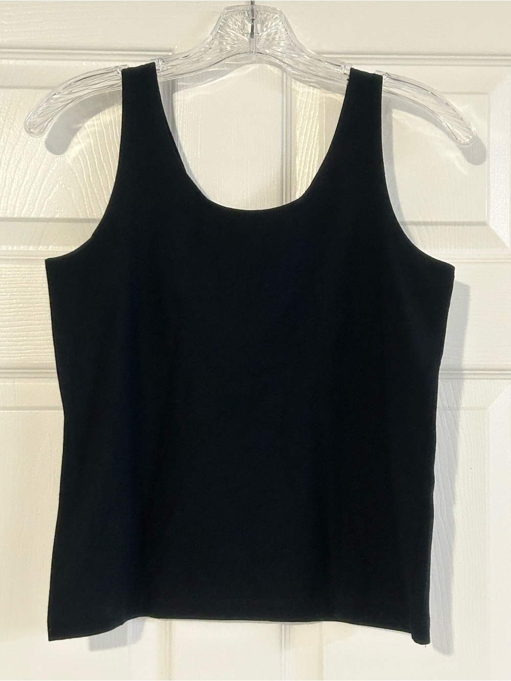 Leggiadro Vintage Black Cotton Blend Tank Top XL